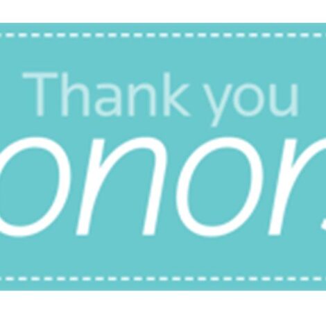 Thank you donors! button